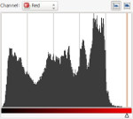 A gimp color histogram